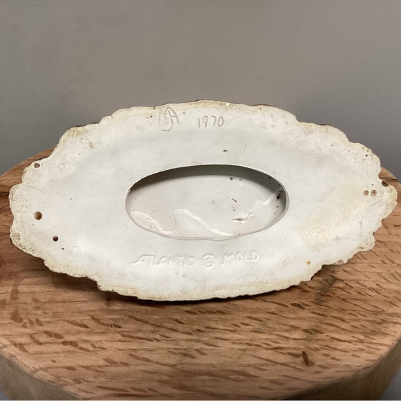 🟢 Vintage - Atlantic Mold - Dated 1970 - Ceramic Crafted / Hand Painted Rooster - Picture 8 of 11